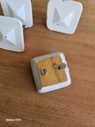 Vintage Square Wooden Knobs, Handles  Furniture Lot of 4 — photo 2
