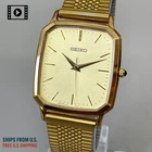 SEIKO Dolce 8J41-0AK0 【US Stock】 Vintage Gold Square Men's Quartz Watch *N.MINT