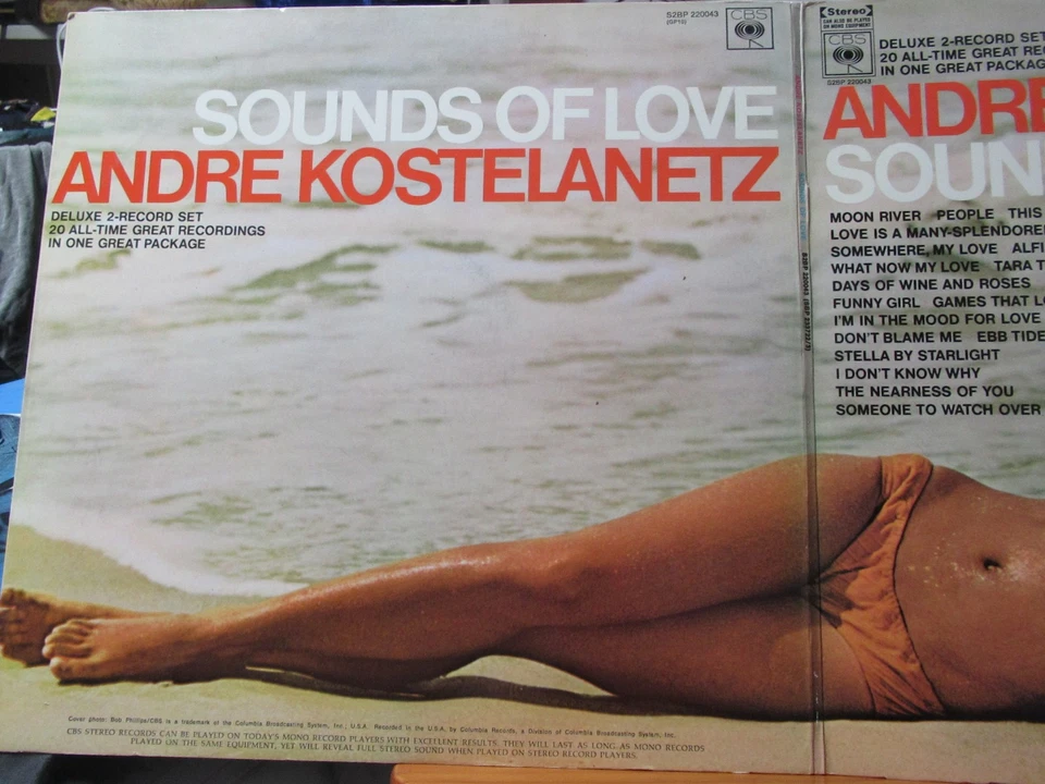 Andre Kostelanetz Sounds of Love 2LP 1976 CBS SBP 220043 Gatefold Easy Listening - Image 3 of 4