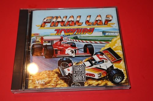 FINAL LAP TWIN FOR TURBOGRAFX-16 TG 16 IN CASE WITH INSTRUCTIONS & TESTED!