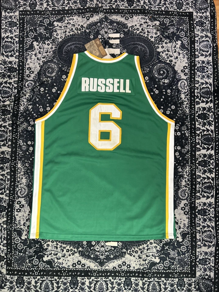 Bill Russell USF #6 SF Hardwood Legends Throwback Jersey Men's Size 3XL NWT - Image 2 of 4