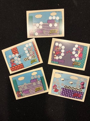 1989 Topps Nintendo Super Mario 2 Scratch Off Card - Lot of  5 - UNSCRATCHED