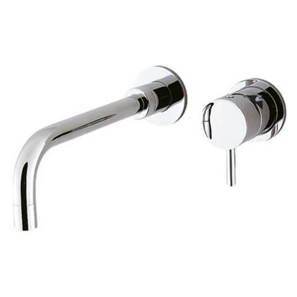 Crosswater Kai Lever Contemporary 2 Hole Chrome Basin Mixer 140mm Spout KL120WNC