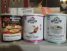 3  Mountain House/Augason Farms Freeze Dried Food #10 Emergency Camping  Lot #87