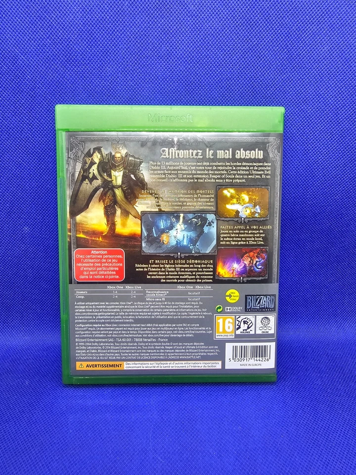 Jeu XBox One Diablo III : reaper of souls - ultimate evil édition, photo 2 sur 3