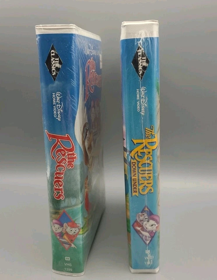 New Walt Disney Classic Black Diamond VHS Clamshell The Rescuers & Down Under - Image 2 of 4