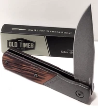 Schrade Old Timer Frontier Barlow Linerlock Spring Open Assisted Pocket Knife