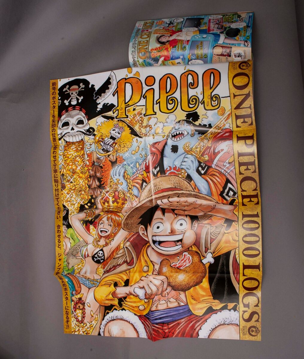 ONE PIECE Episode 1000 Cover w/ Poster Shonen JUMP Magazine & Exhibition  Flyer