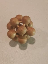 3D Wooden Satellite Puzzle Brain Teaser Exercise Your Brain Sculpture Modecule