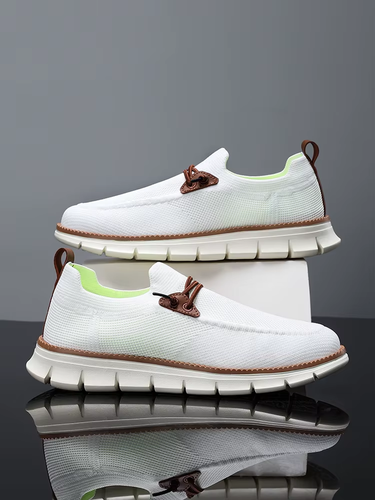 Zapatos deportivos informales transpirables antideslizantes resistentes al desgaste amortiguación bloqueo de color - Imagen 10 de 16