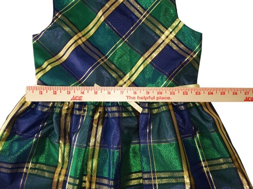 Bonnie Jean Girls' Sleeveless Fit Flare Strips Multicolor Dress sz 10 - Picture 6 of 11
