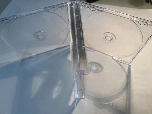 10 x Empty Replacement CD Jewel Cases Triple (3CD)- 23mm Clear UK New! - 第 4/4 張圖片