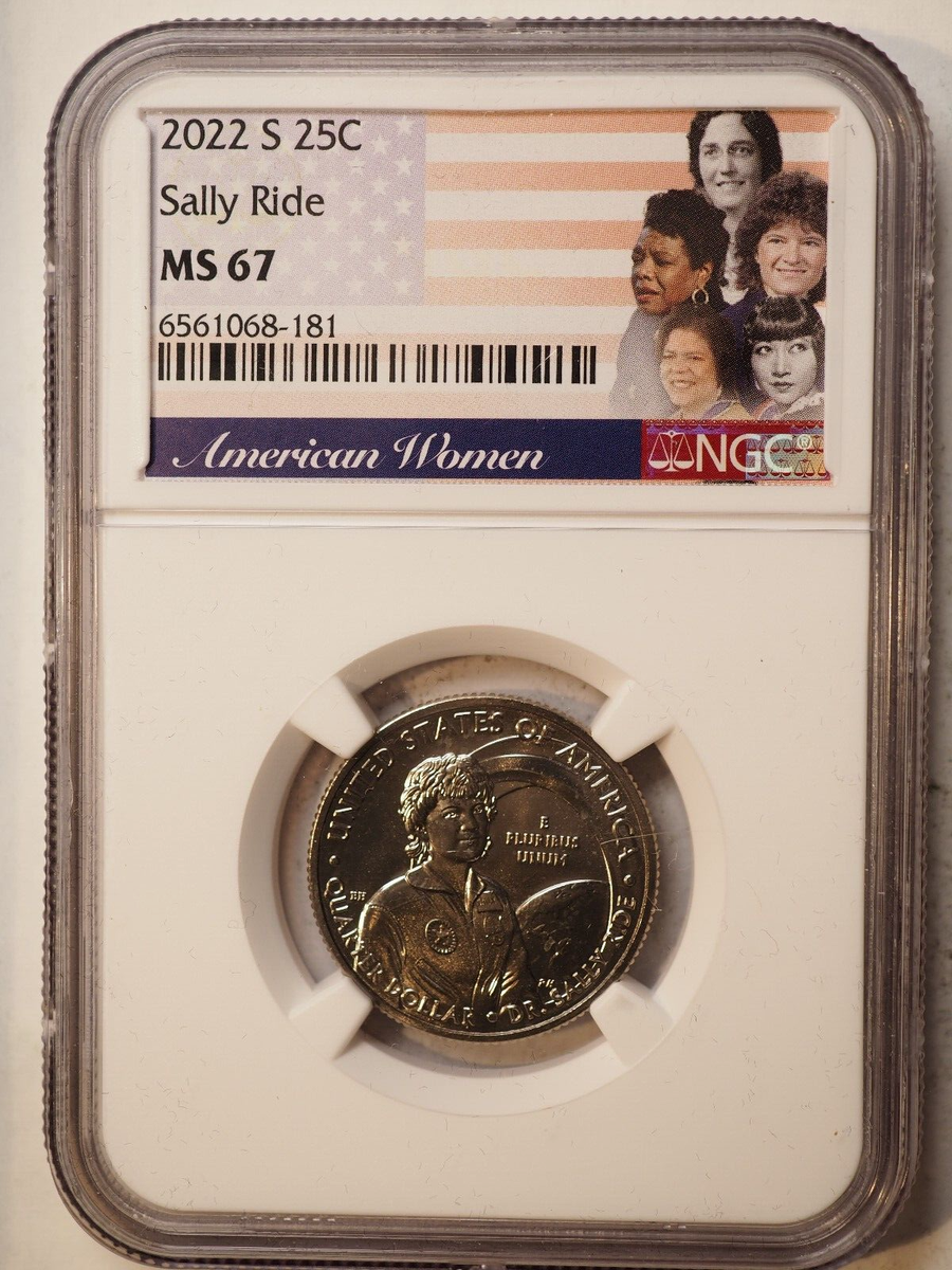 2022 S Sally Ride 25c NGC MS 67 American Women Quarter 8181 | eBay