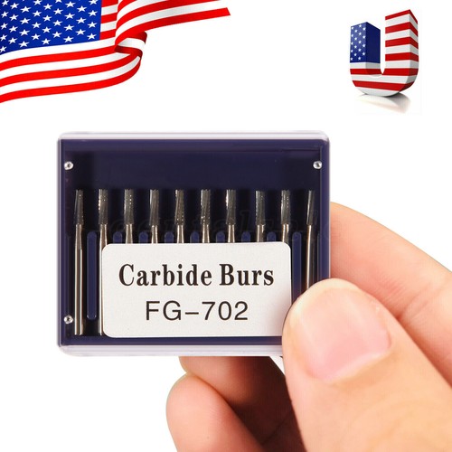 10Pcs FG Dental Carbide Burr Burs Drills FG 2/3/4/5/701/ 330/1558 for High Speed - Picture 114 of 142