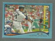 2014 Topps Wal-Mart Blue Border #372 Austin Jackson (ref 91330)