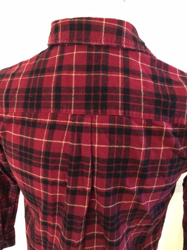 Anchorage Men's Flannel Long Sleeve L/S Shirt Red Black Plaid Medium M Pocket - Picture 5 of 10