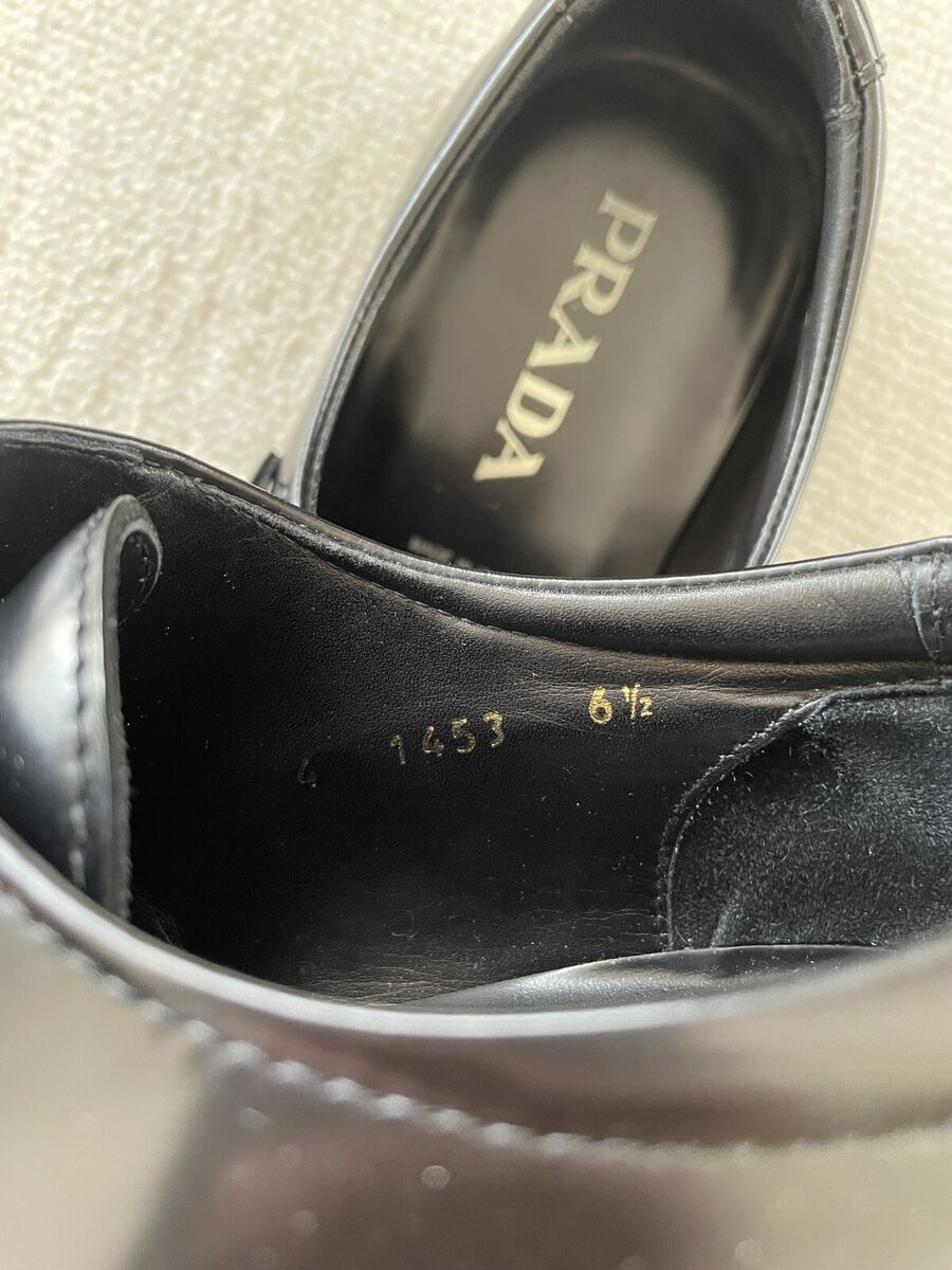 Prada Black Leather Monk Strap Buckle Dress Shoes Mens US Prada Black Leather Monk Strap Buckle Dress Shoes Mens US