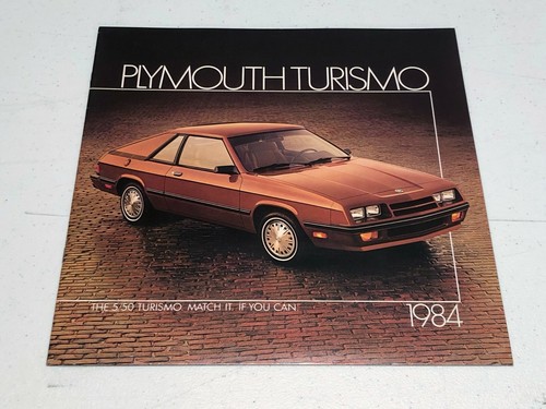 1984 PLYMOUTH TURISMO SALES BROCHURE CATALOG IN EXCELLENT CONDITION