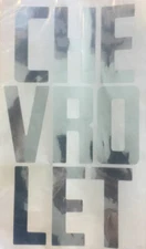 1958-1966 Chevrolet Letters Fleetside Tailgate Decals Chrome C10 3100 Chev Truck