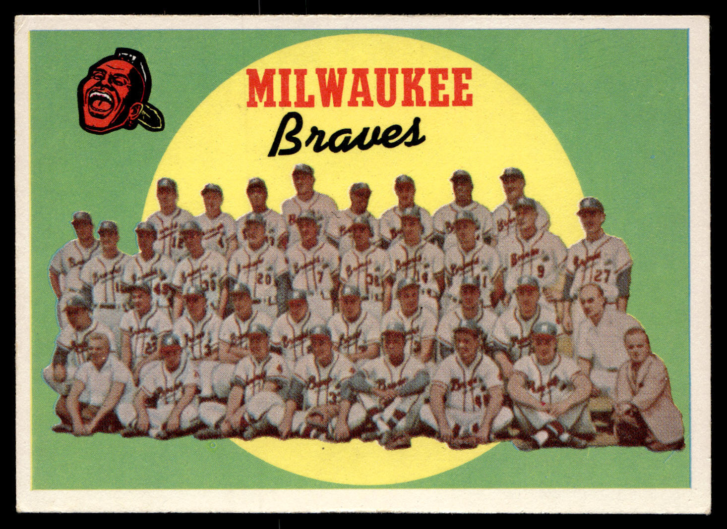 1959 Topps Braves Team Card / Fifth Series Checklist: 353-429 #419 Braves