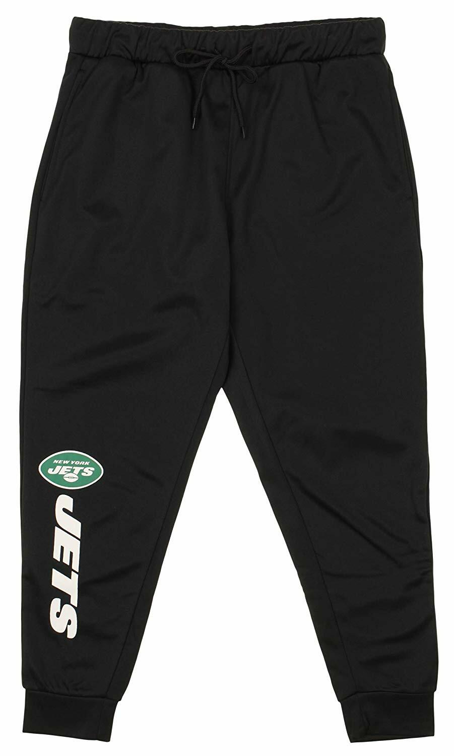 Мужские джоггеры из поли-флиса Zubaz NFL New York Jets, черный