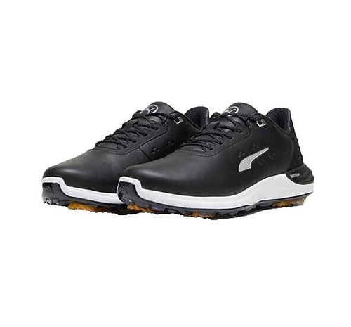 CUATER Sz 12 Black Leather Wild Card Spikeless Golf Sneakers Shoes Orig $160 Cuater The Wildcard sz 12 Black Leather Spikeless Golf Shoes  main image 4