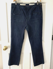 Pilcro And The Letterpress High Rise Denim Leggings Dark BLUE 32x26.5 Jeans NEW
