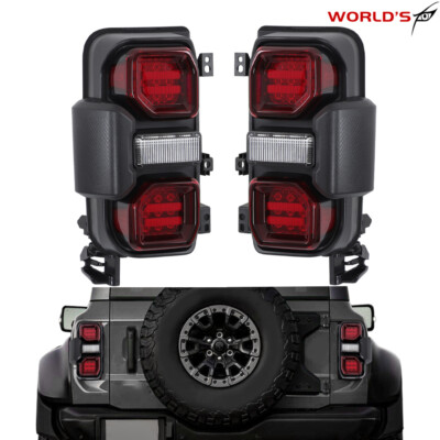 For Ford Bronco Raptor 2021-2023 Tail Light Lamps Full LED Rear Driver&Passenger