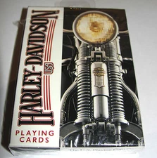 Harley Davidson USA Factory Sealed Playing Cards U.S.Playing Card Co 243-R L@@K
