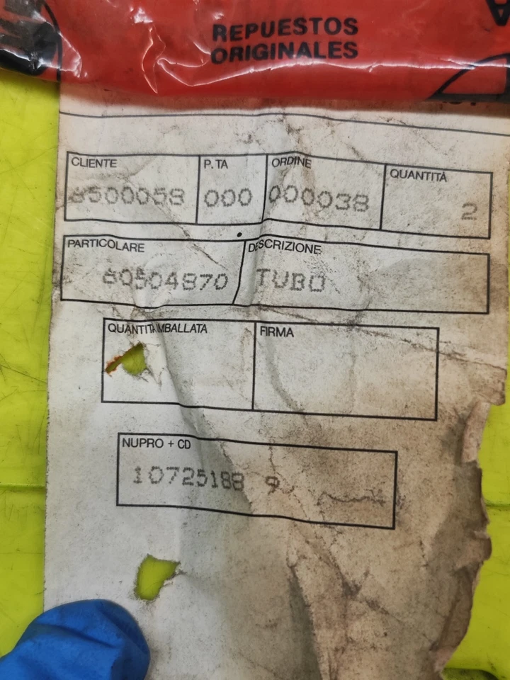 60504870 ORIGINALI tubi carburatore e filtro aria Alfa Romeo 33, Alfa Sud Sprint Foto 2 de 4