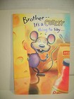 "HAPPY BIRTHDAY TO A BROTHER" GREETING CARD BRAND-NEW — photo 1