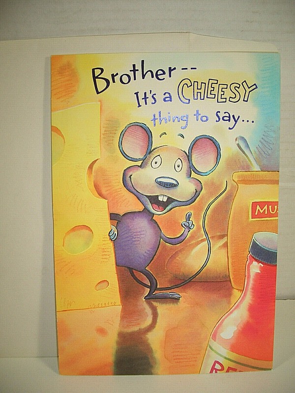 "HAPPY BIRTHDAY TO A BROTHER" GREETING CARD BRAND-NEW