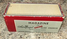Vintage Airequipt Automatic Slide Changer w/ 20 Slides Box, See Photos