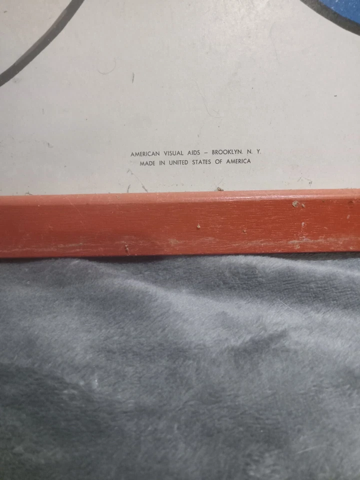 Tablero de juego vintage American Visual Aids Brooklyn NY Carnaval Payaso Bolsa de frijoles Lanzar Foto 3 de 4