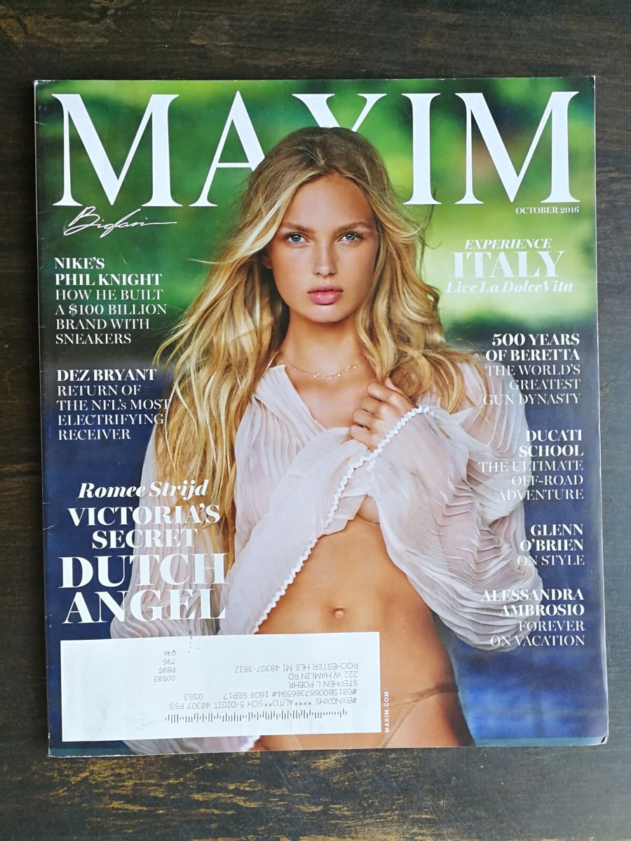Maxim oct 2016 Rommie　Strijd Maxim Magazine October 2016 Romee Strijd - Phil Knight