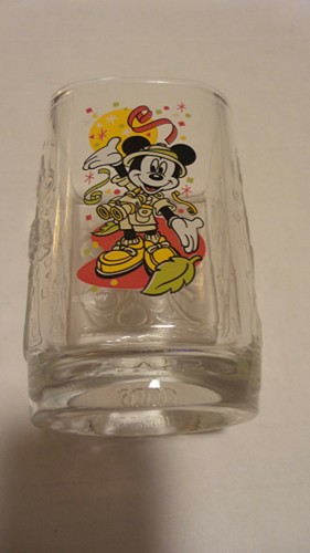 DISNEY WORLD 2000 ANIMAL KINGDOM MICKEY MOUSE GLASS McDONALDS - Picture 2 of 5