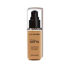 L.A. Colors Truly Matte Foundation-Long Wearing & Pigmented - #CLM358 Warm Honey