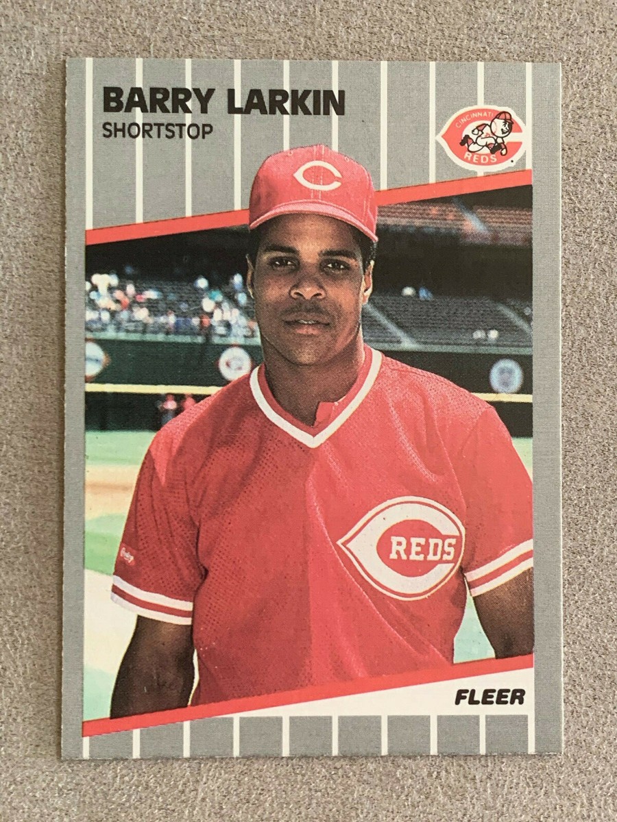 1989 Fleer Baseball Card #164 Barry Larkin Cincinnati Reds HOF