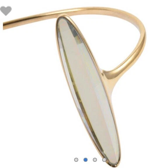 Auténtico brazalete Calvin Klein enchapado en YG sobre acero inoxidable, cristal de Swarovski Foto 2 de 4