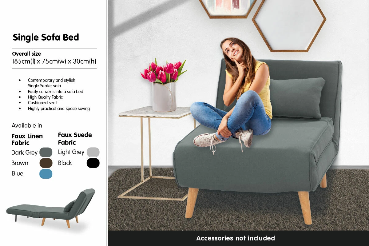 Corner Chair Sofa Bed Baci Living Room