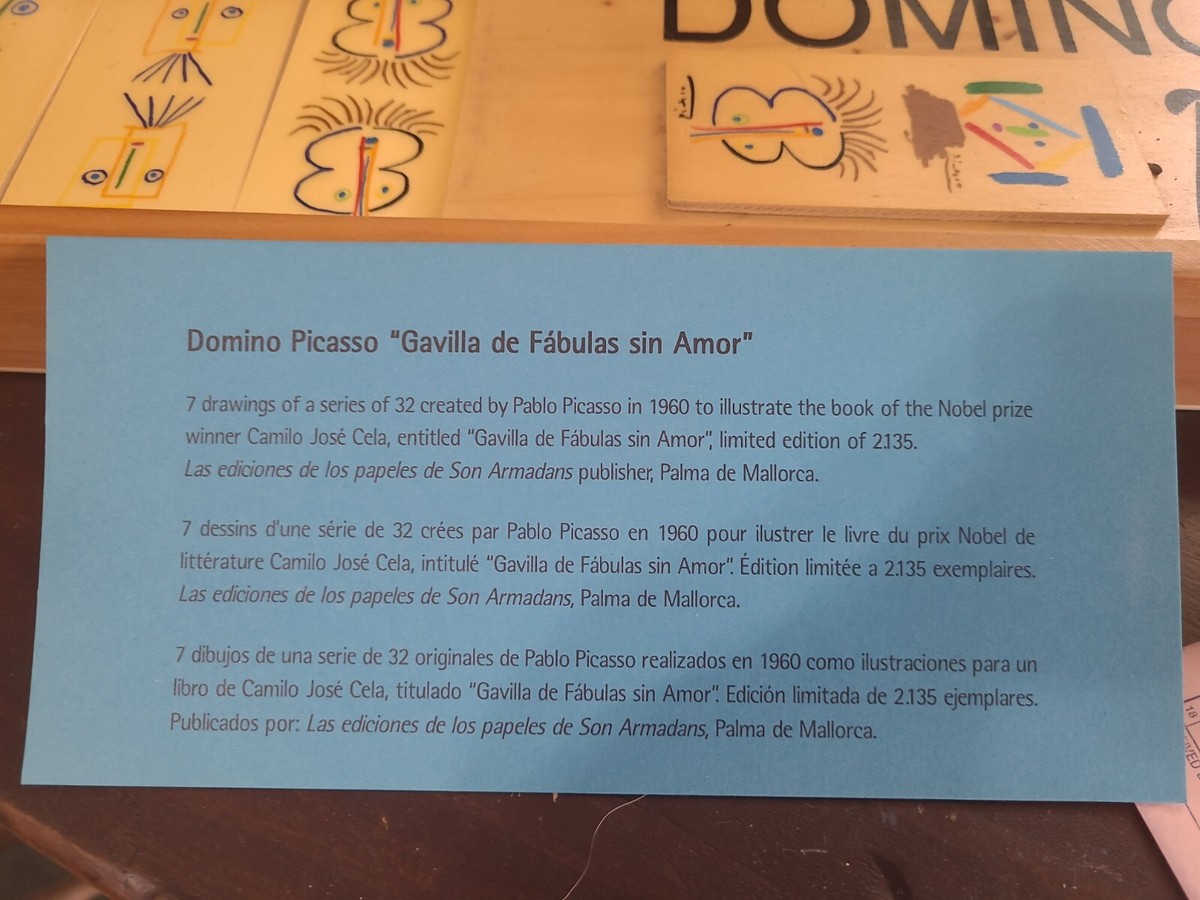 PABLO PICASSO DOMINO PICASSO GAVILLA DE FABULAS SIN AMOR 28 Wooden