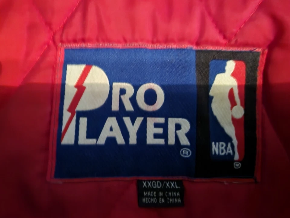 Chaqueta de cuero Wilson Pro Player XXLarge de colección rara de la NBA Chicago Bulls para hombre Foto 3 de 3