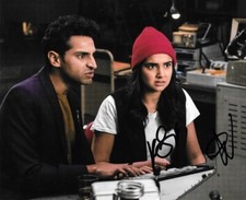 * KARAN SONI & GERALDINE VISWANATHAN * signed 8x10 photo * MIRACLE WORKERS * 1