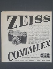 1959 PRINT AD ZEISS Contaflex World Famous Zeiss Ikon Camera -West Germany