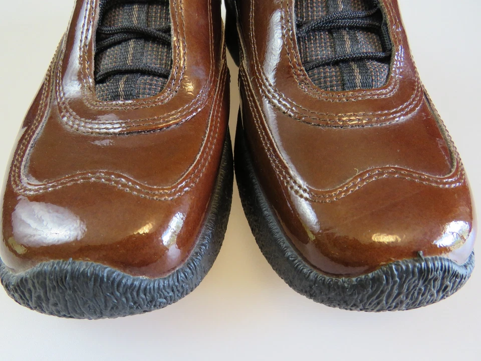 ECCO коричневый лакированная кожа шнурует вверх туфли Португалии женский размер ЕС 36 США 5-5,5 - Изображение 4 из 4