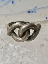 Love Knot ring size 7.50 band sterling silver men women girls