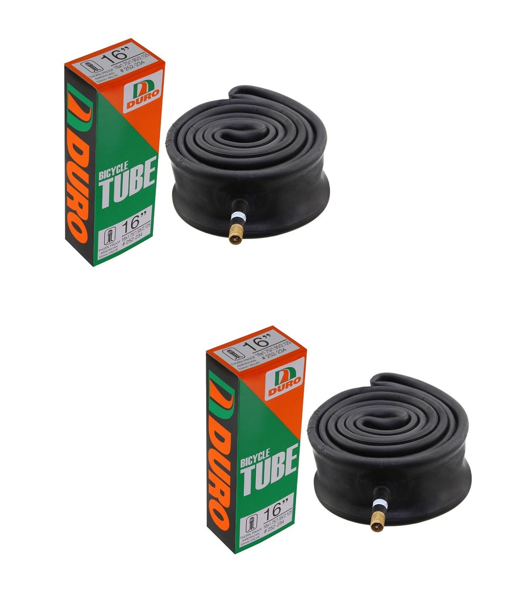 DURO 16 X Bike Bicycle THORN Resistant Tube 33mm