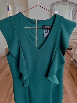 Enfocus Studio Forest green dress size 4 NWOT