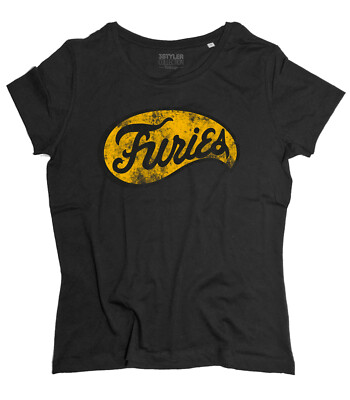 T-Shirt Damen Logo Baseball Furies - I guerrieri della Notte, Kurzarm, Rundhals