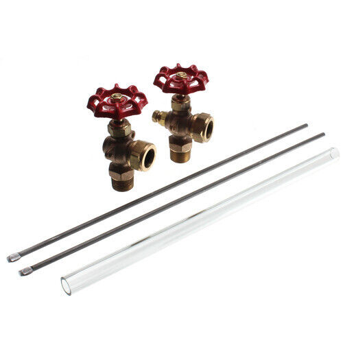 HVAC 1/2" BOILER SITE GAUGE GLASS SET COMPLETE KIT WITH 5/8" X 12" GLASS - Bild 3 von 3